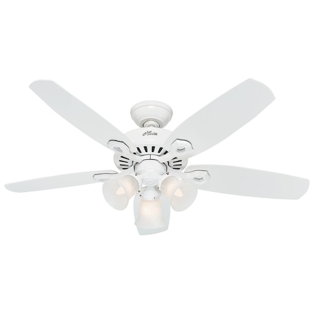 Hunter Hunter Builder 42 in. Snow White LED Indoor Ceiling Fan 52105